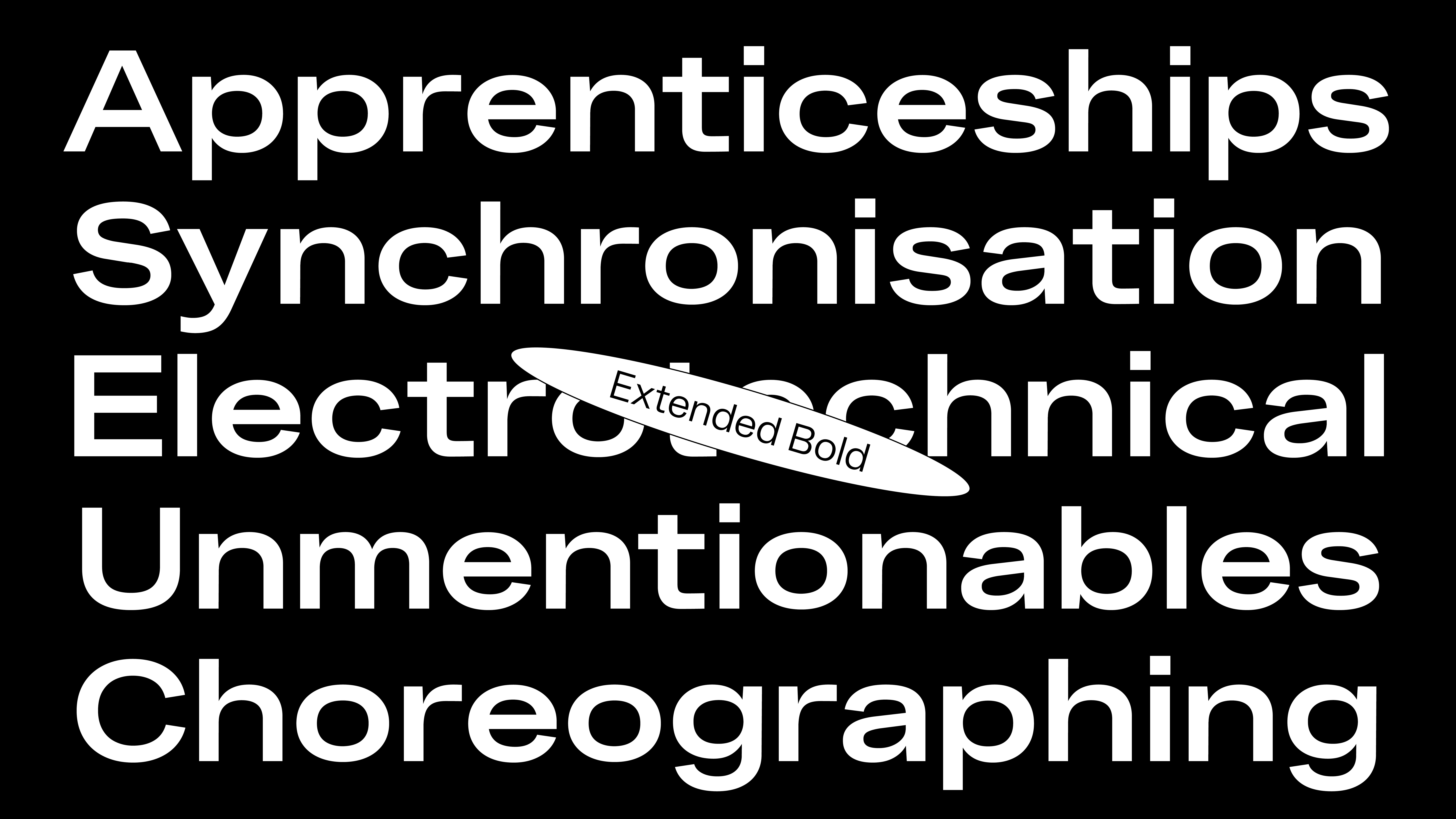 Kern Typeface